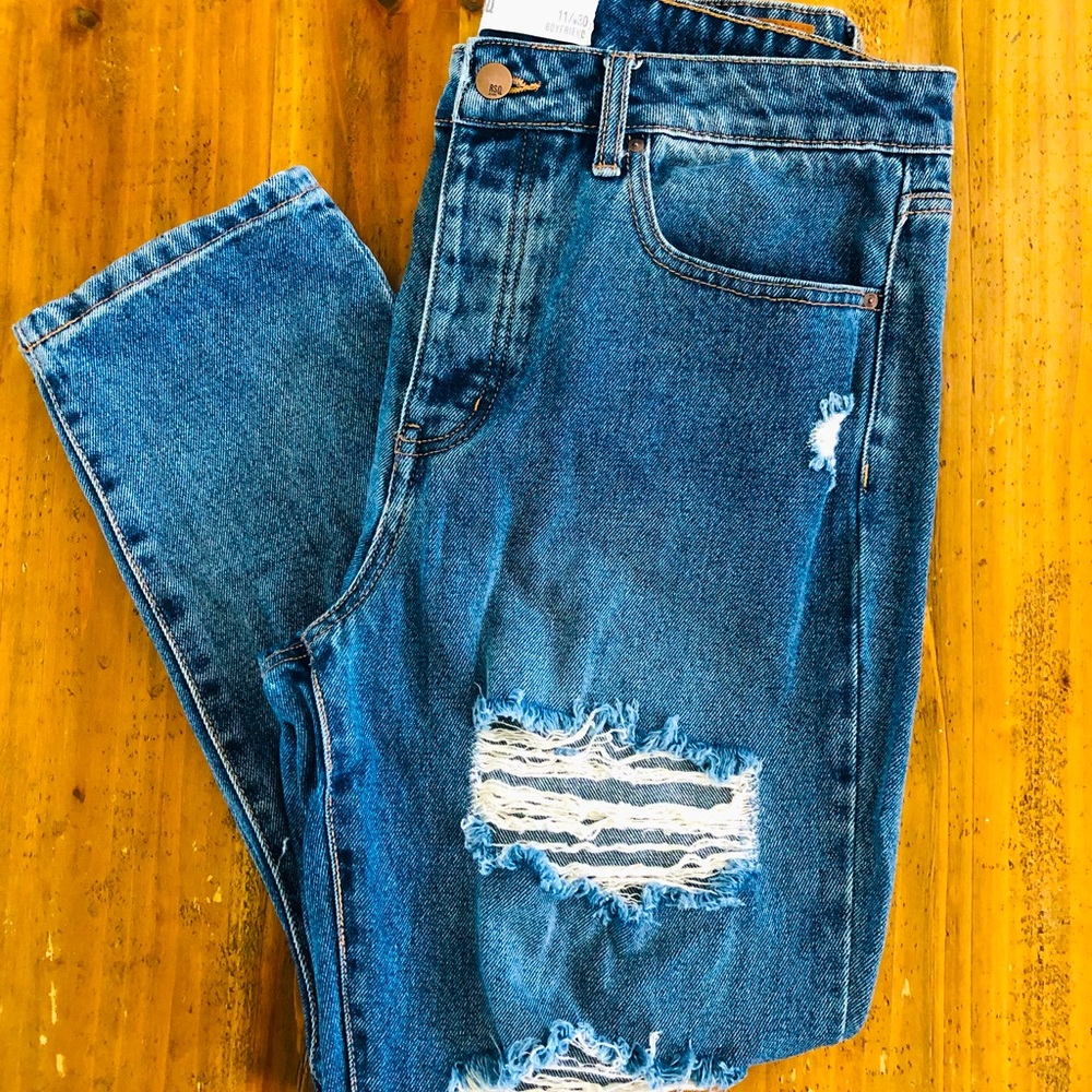 RSQ Boyfriend ripped Jeans size 11